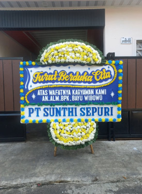 Papan Bunga Duka di Cipicung